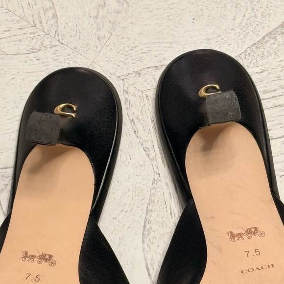 Coach Renn 57MM Leather Pointed Toe Mule Size 7.5 - Picture 4 of 5